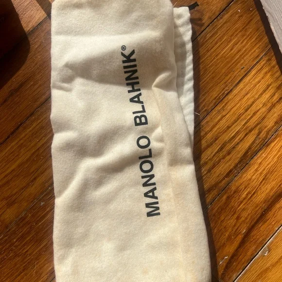 Manolo Blahnik Pink Pony Hair Slingback Heels Size 37 Kitten Heel - Picture 15 of 16